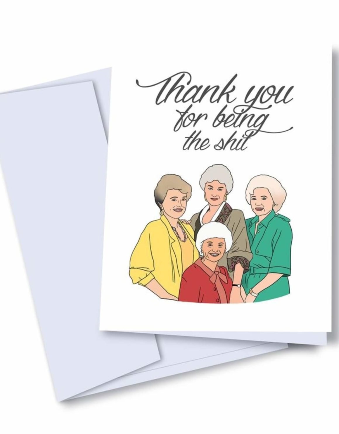 thank you for being the shit thank you card available at Awesome Brooklyn