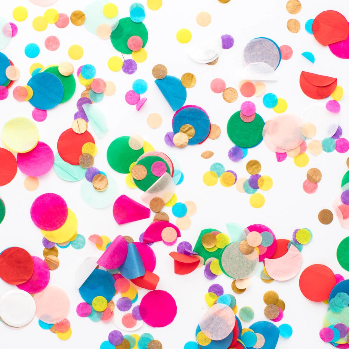 colorful confetti for colorful instagram accounts