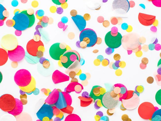 colorful confetti for colorful instagram accounts