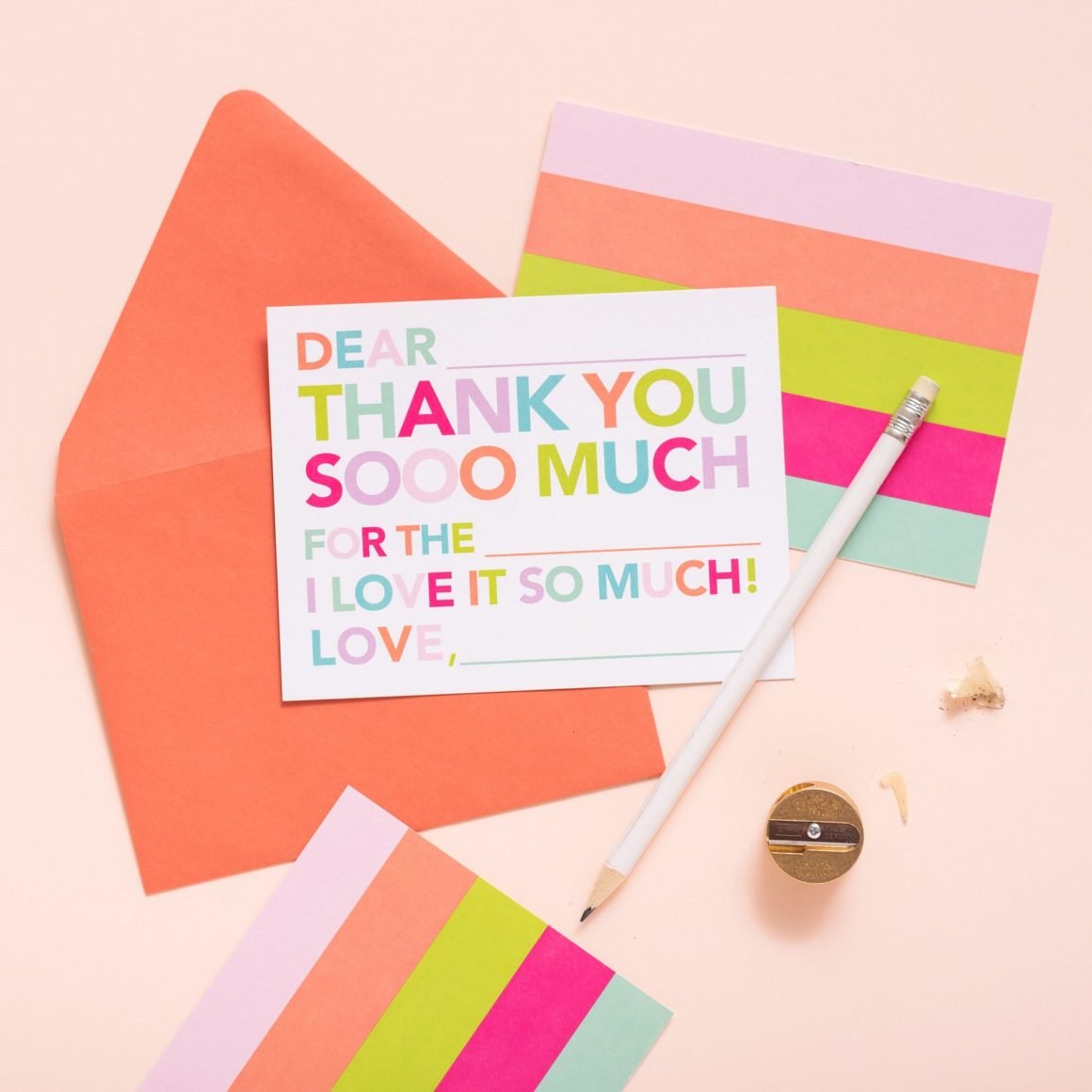 thank you notes from kids by Joy Creative Shop