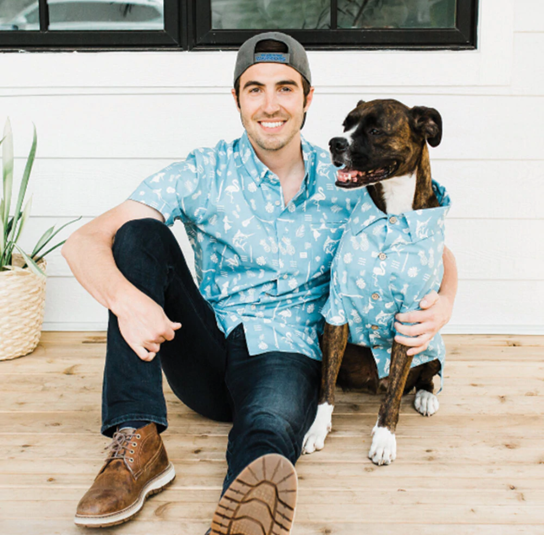 tiki time matching shirts by Dog Threads