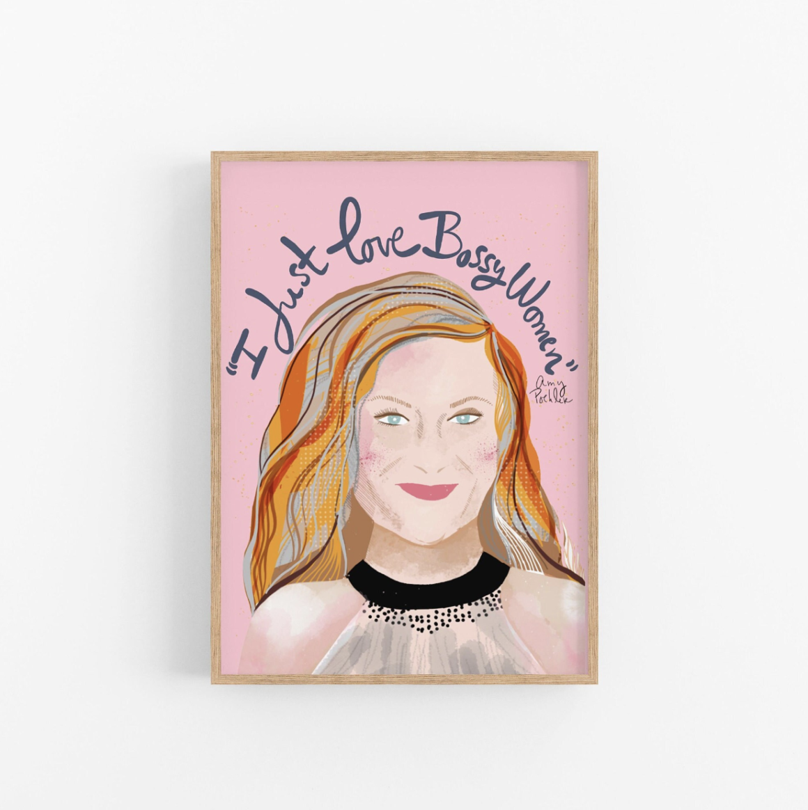 Amy Poehler art print by Violet Red Studio