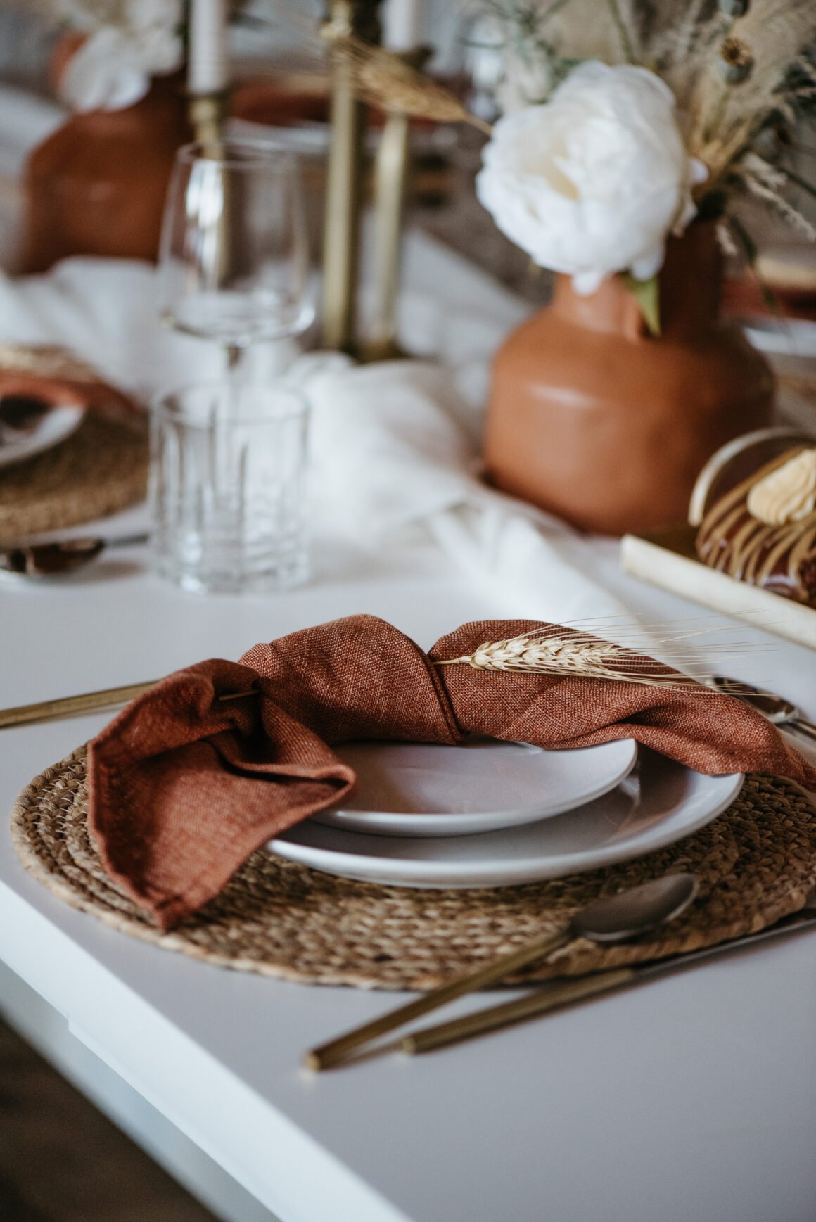 Friendsgiving tablescape featuring fall decor essentials