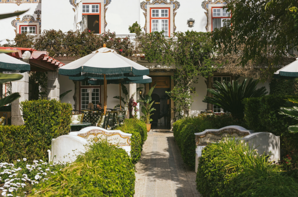 outside view of the Pergola Boutique Hotel in Cascais, Portugal